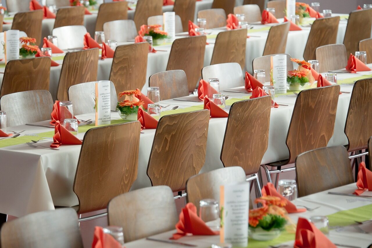 banquet, wedding, company, deco, room, meal, tables, chairs, setup, board, cover, celebration, banquet, banquet, banquet, banquet, banquet