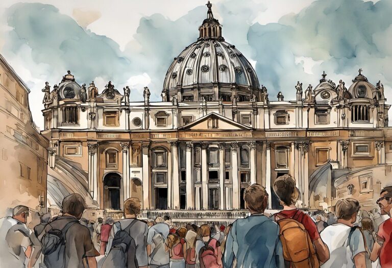 ai generated, basilica, st peter's basilica, dome, pope, catholic, city square, rome, italy, religion, vatican, architecture, church, europe, landmark, holy, roman, tourism, building, cathedral, christianity, italian, christian, religious, vatican, vatican, vatican, vatican, vatican, roman, tourism